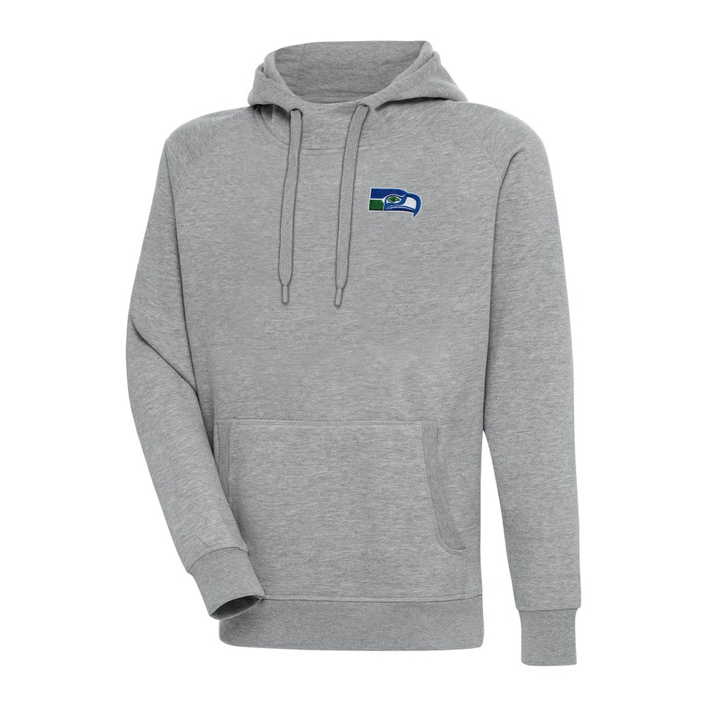 Seattle Seahawks Adult Throwback Logo Victory Pullover Hoodie - Heather Gray Hoodies