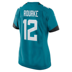 Nathan Rourke Jacksonville Jaguars Women's Team Game Jersey - Teal Jerseys