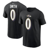 Roquan Smith Baltimore Ravens Player Name & Number T-Shirt - Black T-shirts