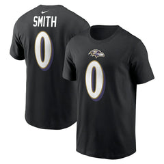 Roquan Smith Baltimore Ravens Player Name & Number T-Shirt - Black T-shirts
