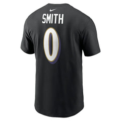 Roquan Smith Baltimore Ravens Player Name & Number T-Shirt - Black T-shirts