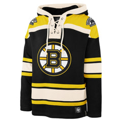 Boston Bruins '47 Big & Tall Superior Lacer Pullover Hoodie - Black | US 200683088