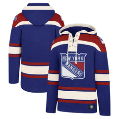 New York Rangers '47 Big & Tall Superior Lacer Pullover Hoodie - Blue | US 200683090