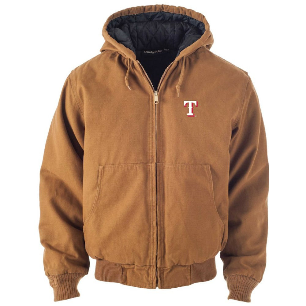 Texas Rangers Dunbrooke Dakota Work Full-Zip Hoodie Jacket - Brown Jackets