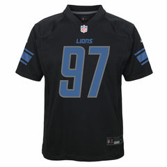 Aidan Hutchinson Detroit Lions Youth Game Jersey - Black Jerseys