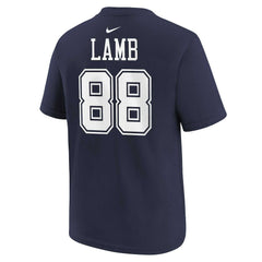 CeeDee Lamb Dallas Cowboys Preschool Player Name & Number T-Shirt - Navy T-shirts