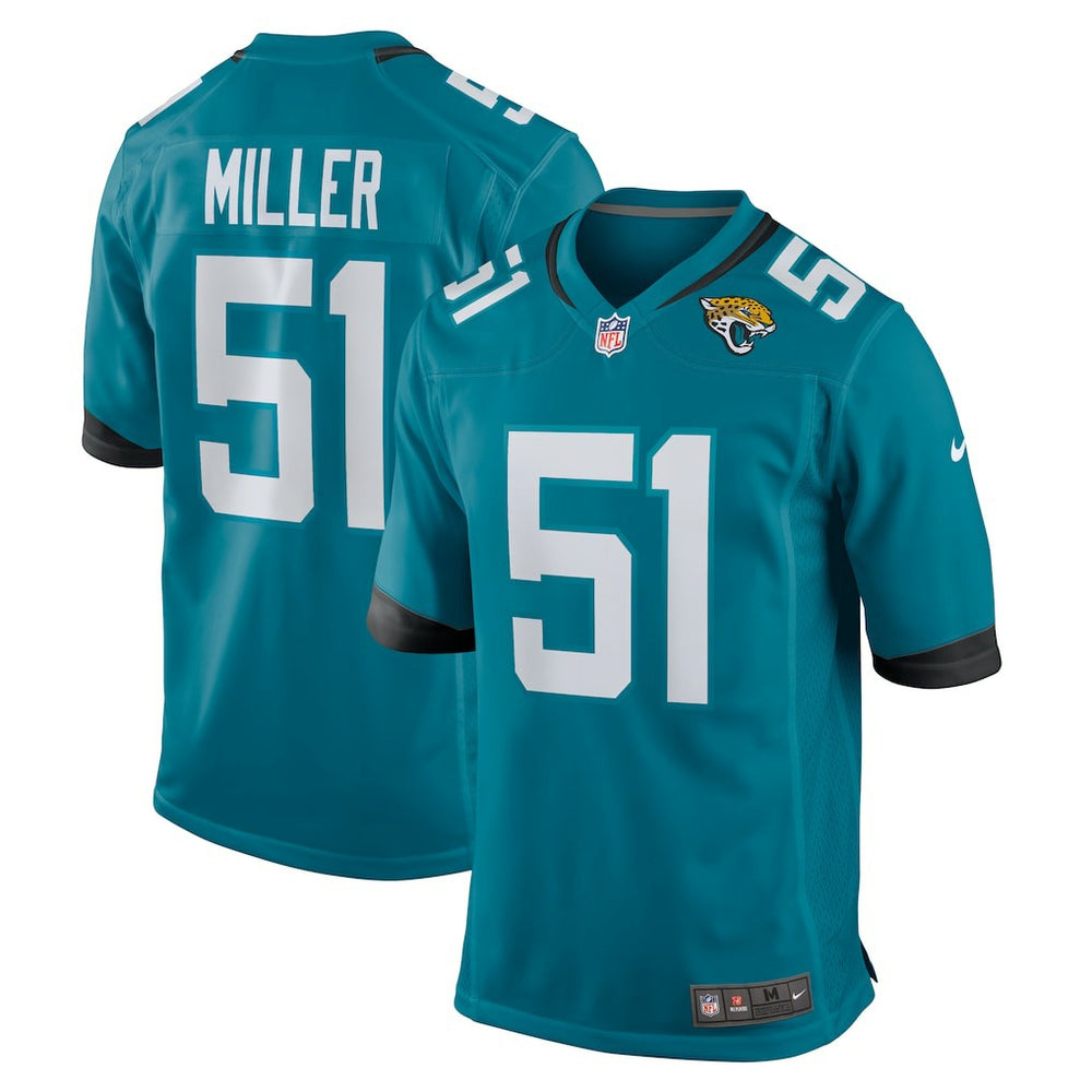 Ventrell Miller Jacksonville Jaguars Game Jersey - Teal Jerseys