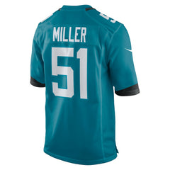Ventrell Miller Jacksonville Jaguars Game Jersey - Teal Jerseys