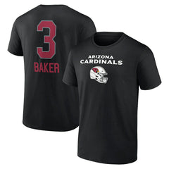 Budda Baker Arizona Cardinals Team Wordmark Player Name & Number T-Shirt - Black T-shirts
