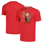 Brock Purdy San Francisco 49ers Homage Unisex Caricature Player Tri-Blend T-Shirt - Scarlet T-shirts