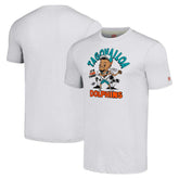 Tua Tagovailoa Miami Dolphins Homage Unisex Caricature Player Tri-Blend T-Shirt - Ash T-shirts