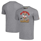 Christian McCaffrey San Francisco 49ers Homage Unisex Caricature Player Tri-Blend T-Shirt - Gray T-shirts