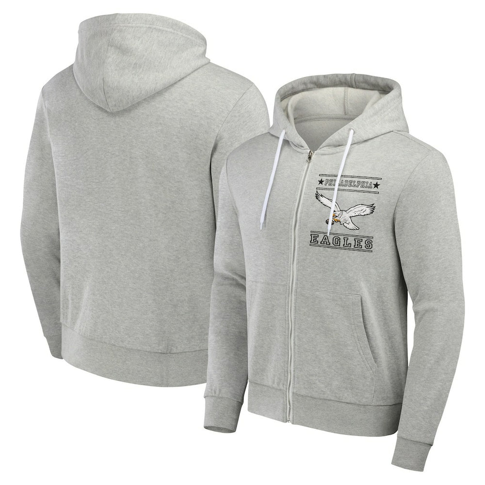 Philadelphia Eagles NFL x Darius Rucker Collection Full-Zip Hoodie - Gray Hoodies