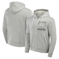 Philadelphia Eagles NFL x Darius Rucker Collection Full-Zip Hoodie - Gray Hoodies