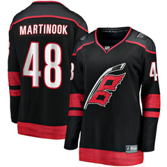 Jordan Martinook Carolina Hurricanes Fanatics Women's Home Breakaway Player Jersey - Black | US 200723242