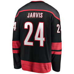 Seth Jarvis Carolina Hurricanes Fanatics Home Breakaway Jersey - Black | US 200723247