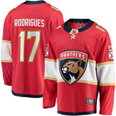 Evan Rodrigues Florida Panthers Fanatics Home Breakaway Jersey - Red | US 200723274