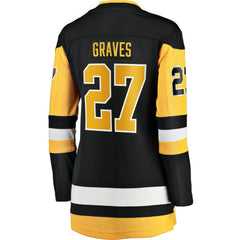 Ryan Graves Pittsburgh Penguins Fanatics Women's Home Breakaway Player Jersey - Black | US 200723340