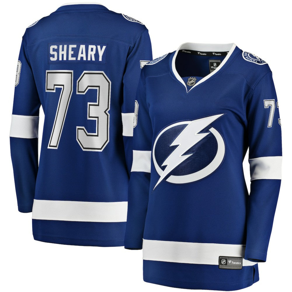 Conor Sheary Tampa Bay Lightning Fanatics Women's Home Breakaway Player Jersey - Blue | US 200723355