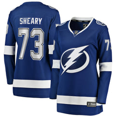 Conor Sheary Tampa Bay Lightning Fanatics Women's Home Breakaway Player Jersey - Blue | US 200723355