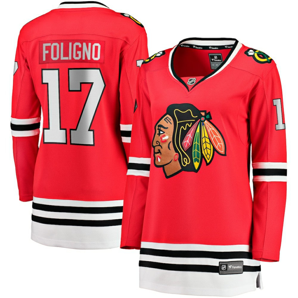 Nick Foligno Chicago Blackhawks Fanatics Women's Home Breakaway Player Jersey - Red | US 200723411