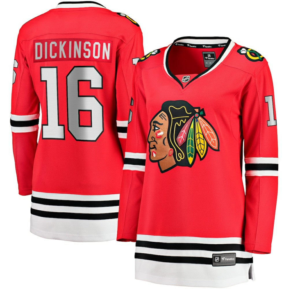 Jason Dickinson Chicago Blackhawks Fanatics Women's Home Breakaway Player Jersey - Red | US 200723424