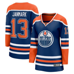 Mattias Janmark Edmonton Oilers Fanatics Women's Home Breakaway Player Jersey - Royal | US 200723446