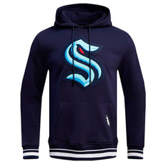 Seattle Kraken Pro Standard Retro Classic Fleece Pullover Hoodie - Deep Sea Blue | US 200723685