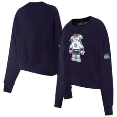 Seattle Kraken Pro Standard Women's Mascot Crewneck Pullover Sweatshirt - Deep Sea Blue | US 200723732