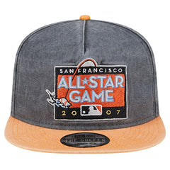 San Francisco Giants New Era 2007 MLB All-Star Game Pigment Dye Golfer Snapback Hat - Black/Orange Hats