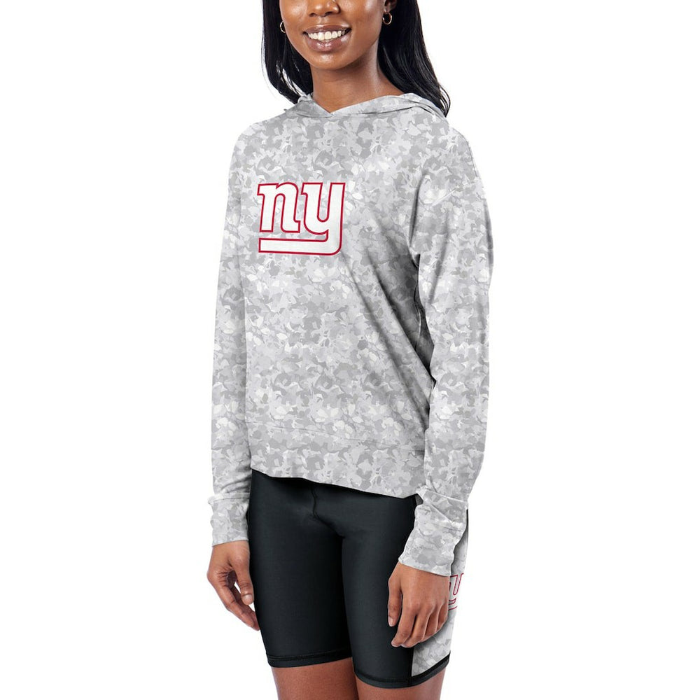 New York Giants Certo Women's Session Pullover Hoodie - Gray Hoodies