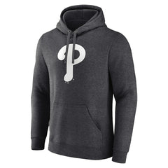 Philadelphia Phillies Personalized Monochrome Name & Number Pullover Hoodie - Charcoal Hoodies
