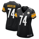 Spencer Anderson Pittsburgh Steelers Women's Game Jersey - Black Jerseys