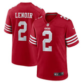 Deommodore Lenoir San Francisco 49ers Game Jersey - Scarlet Jerseys