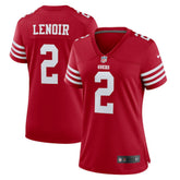 Deommodore Lenoir San Francisco 49ers Women's Game Jersey - Scarlet Jerseys