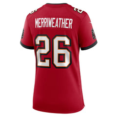 Kaevon Merriweather Tampa Bay Buccaneers Women's Game Jersey - Red Jerseys