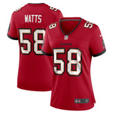 Markees Watts Tampa Bay Buccaneers Women's Game Jersey - Red Jerseys