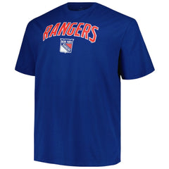 New York Rangers Profile Big & Tall Arch Over Logo T-Shirt - Blue | US 200745658