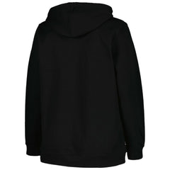Boston Bruins Profile Women's Plus Size Arch Over Logo Pullover Hoodie - Black | US 200745703