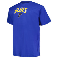 St. Louis Blues Profile Big & Tall Arch Over Logo T-Shirt - Blue | US 200745705