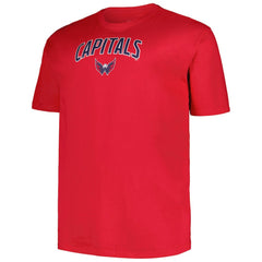Washington Capitals Profile Big & Tall Arch Over Logo T-Shirt - Red | US 200745707