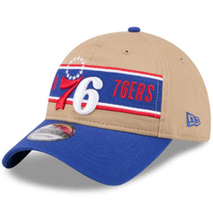 Philadelphia 76ers 2024 NBA Draft 9TWENTY Adjustable Hat Tan/Royal - New Era