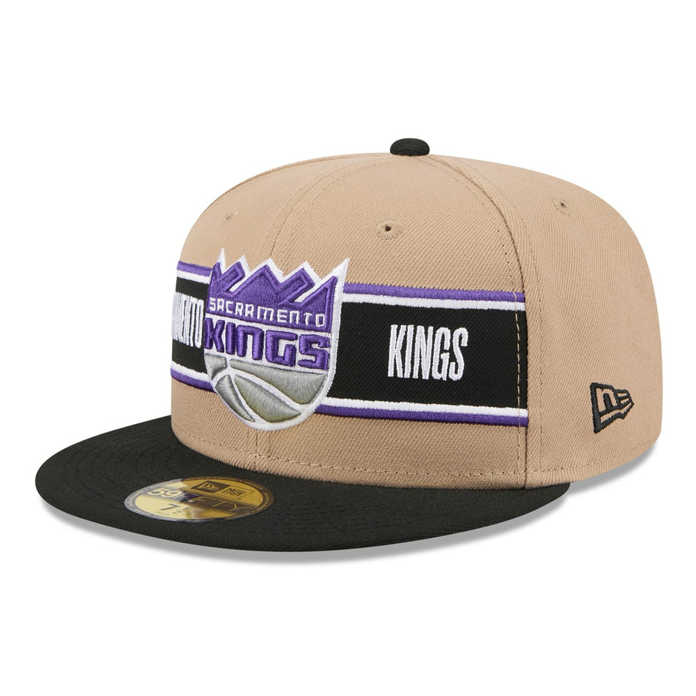 Sacramento Kings 2024 NBA Draft 59FIFTY Fitted Hat Tan/Black - New Era