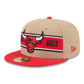Chicago Bulls 2024 NBA Draft 59FIFTY Fitted Hat Tan/Red - New Era