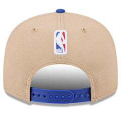 Philadelphia 76ers 2024 NBA Draft 9FIFTY Snapback Hat Tan/Royal - New Era