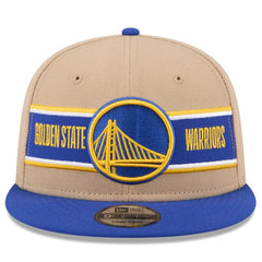 Golden State Warriors 2024 NBA Draft 9FIFTY Snapback Hat Tan/Royal - New Era