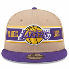 Los Angeles Lakers 2024 NBA Draft 9FIFTY Snapback Hat Tan/Purple - New Era outlet