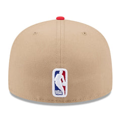 Atlanta Hawks 2024 NBA Draft 59FIFTY Fitted Hat Tan/Red - New Era