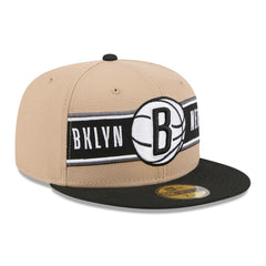 Brooklyn Nets 2024 NBA Draft 59FIFTY Fitted Hat Tan/Black - New Era