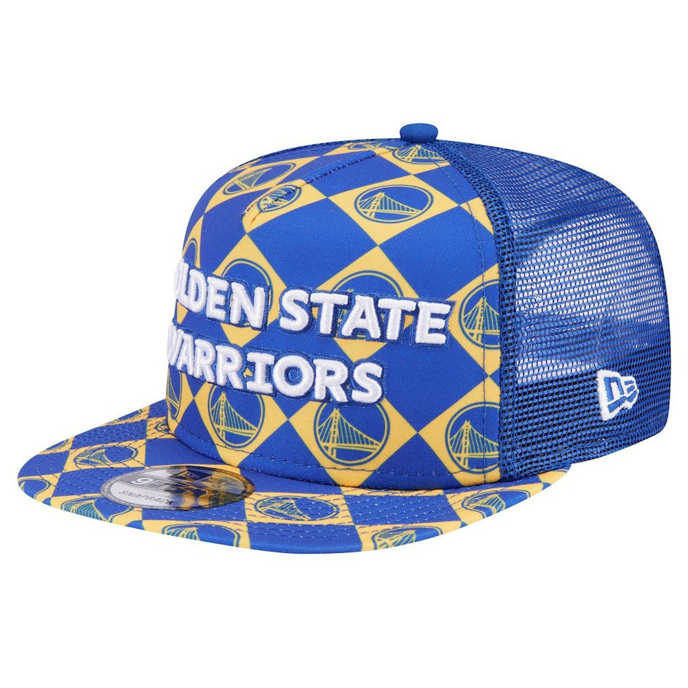 Golden State Warriors Seeing Diamonds A-Frame Trucker 9FIFTY Snapback Hat Royal - New Era outlet